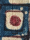 1904 venduto antico tessile commerciale indiano Stampa di patila Toraja Framment - Blue