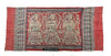 1906 vendió tela ceremonial de Toraja grande con músicos femeninos
