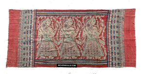 1906  SOLD Large Toraja Ceremonial Cloth with Female Musicians