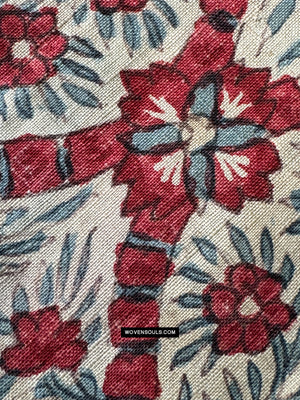1909 Antique Indian Trade Textile Toraja Fragment