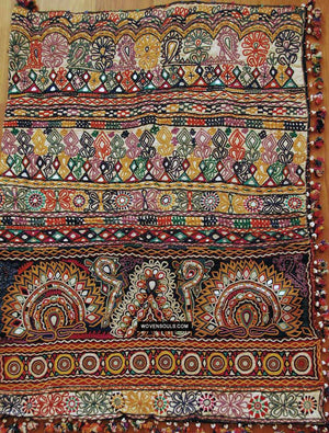 191 Superb Extra Large Dowry Bag-WOVENSOULS Antique Textiles &amp; Art Gallery