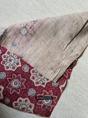 1910 Antique Indian Trade Textile Toraja Fragment