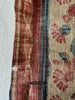 1911 Textile du commerce indien antique Fragment de tissu fin Toraja