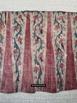 1912 Antique Indian Trade Textile Toraja Fine Fragment