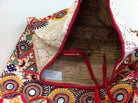 192 Large Vintage Embrodiery Dowry Bag - Ahir Suthar Community-WOVENSOULS-Antique-Vintage-Textiles-Art-Decor