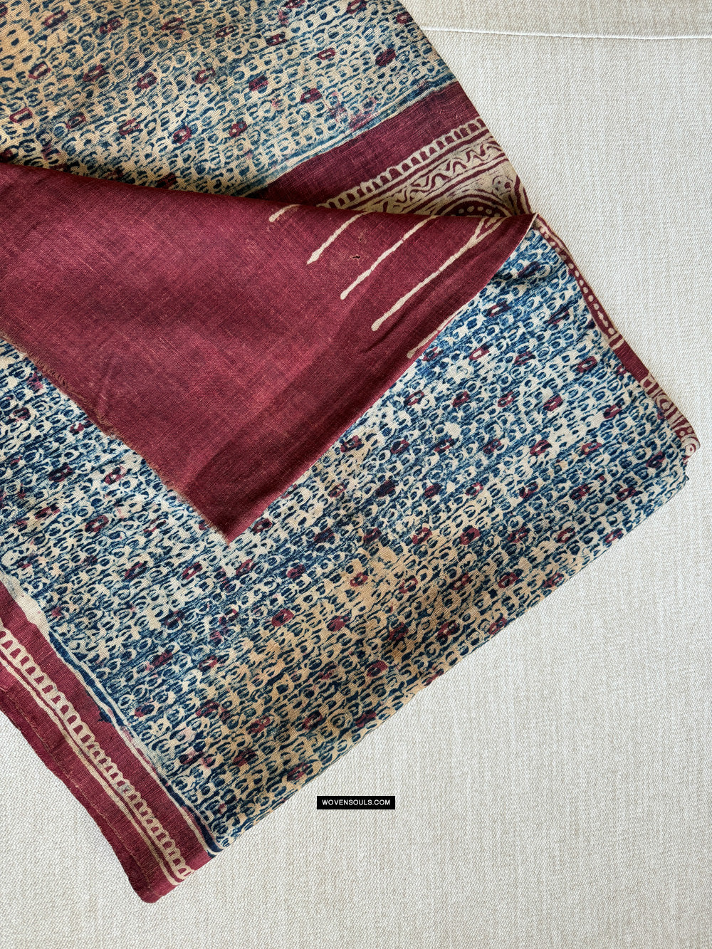 1922 Antique Indian Trade Textile Toraja - Indigo
