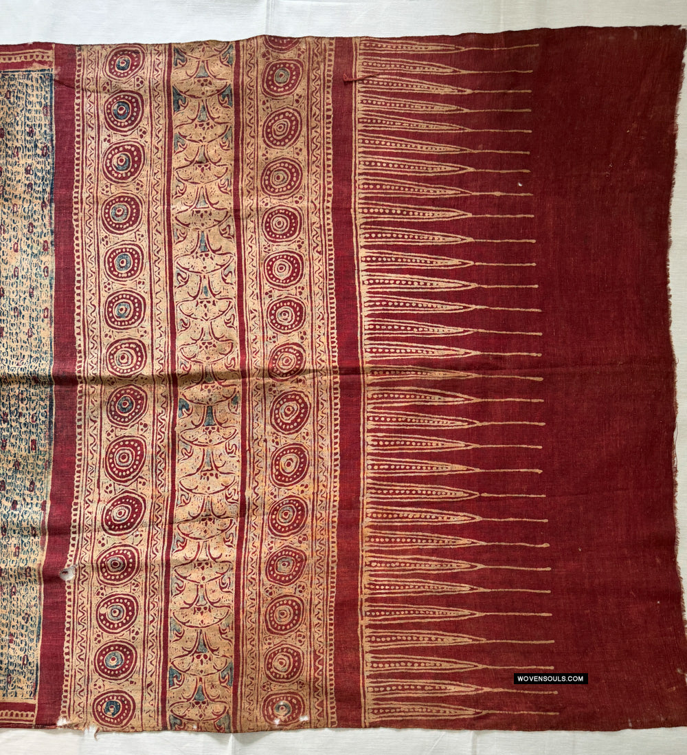 1922 SOLD Antique Indian Trade Textile Toraja - Indigo