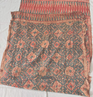 1923 Antique Indian Trade Textile Toraja - Patola Print