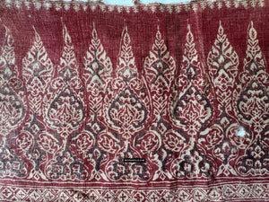 1925 Antique Indian Trade Textile Print Toraja Fragment