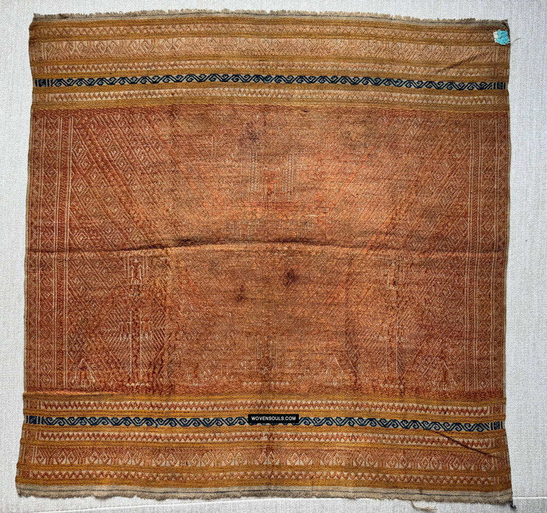 1926 Antique Sumatran Tampan Ship Cloth with Silk Weaving