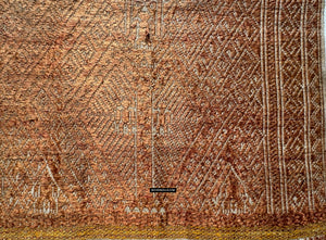 1926 Antique Sumatran Tampan Ship Cloth with Silk Weaving