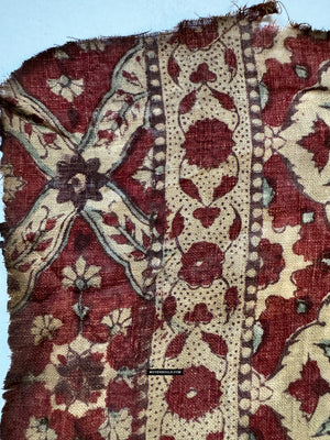1930 Pair - Antique Indian Trade Textile Toraja Fragment