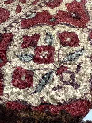 1930 Pair - Antique Indian Trade Textile Toraja Fragment