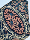 1931 SOLD Antique Indian Trade Textile Toraja Fragment - Indigo flowers