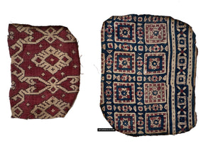 1939 Mixed Group of Antique Indian Trade Textile Toraja Fragments
