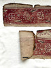 1944 Groupe de fragments textiles du commerce indien antique Toraja