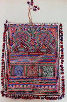 195 Vintage Tribal Dowry Bag Textile-WOVENSOULS-Antique-Vintage-Textiles-Art-Decor