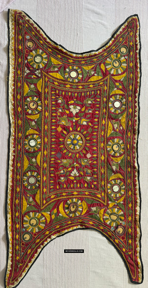 1956 Amazing Old Gujarat Ceremonial Textile Embroidery
