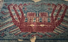 1957 Seltene Museum Qualität Antiques Palepai Sumatran Textil mit Doppelschiffdesign