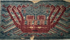 1957 Seltene Museum Qualität Antiques Palepai Sumatran Textil mit Doppelschiffdesign