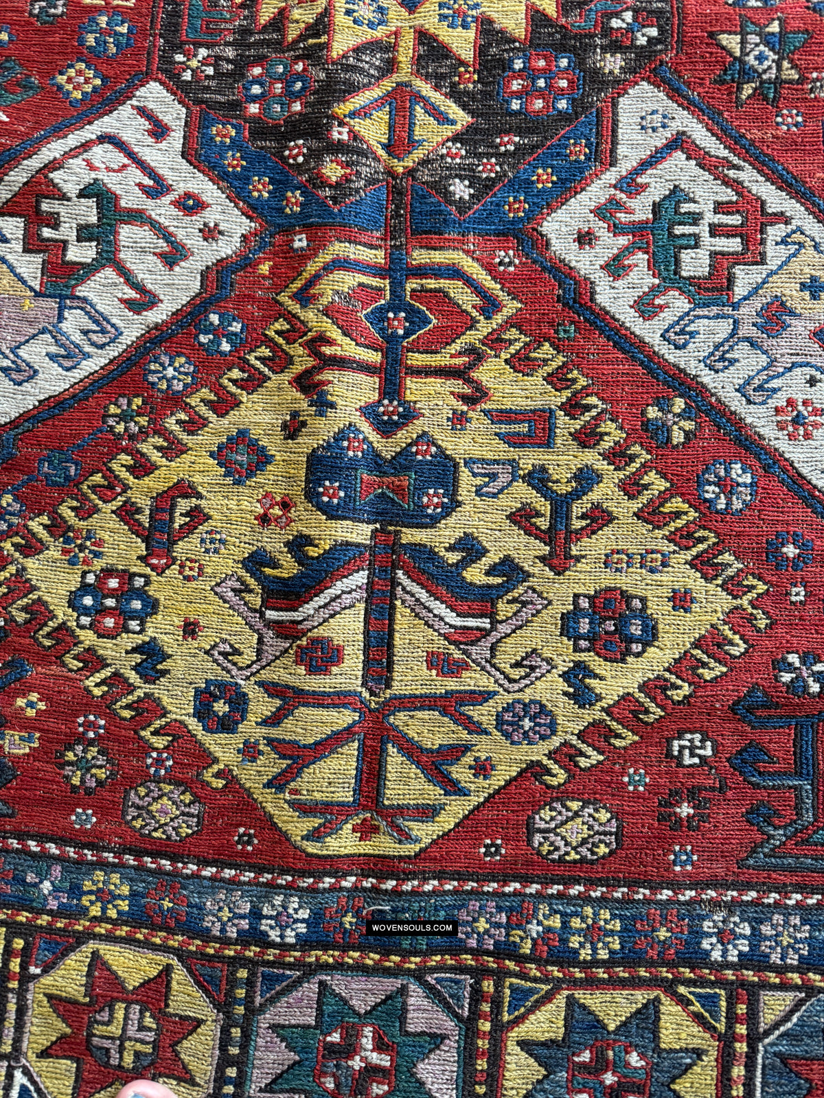 Sumac Rugs 1960 Masterpiece Dragon Sumac Soumac Rug Carpet with Humans, Animals ...