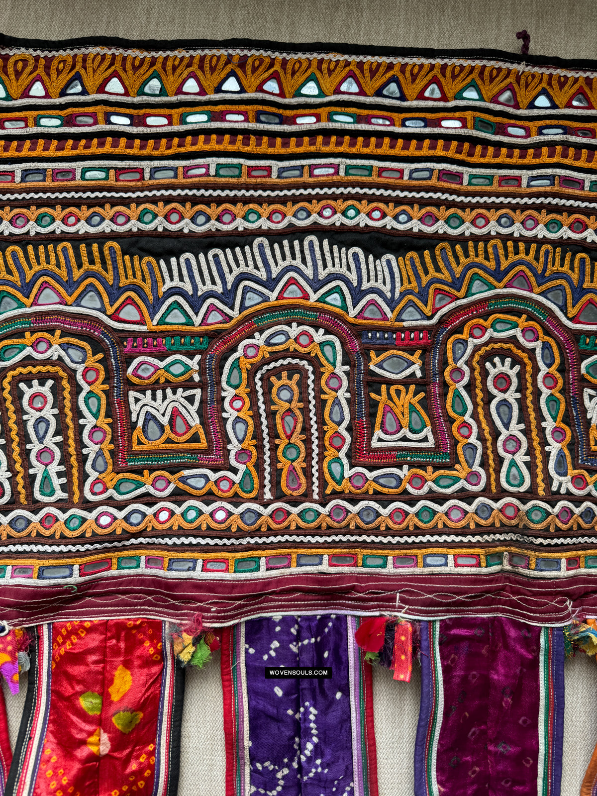 Suspension murale brodée vintage paon indien banjara en forme d'arche florale avec arche florale - France Suspension murale brodée vintage paon indien banjara en forme d'arche florale avec arche florale - France