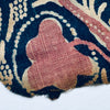 1965 verkaufte antike indische Handels Textile Toraja -Fragment - Indigo Blumen