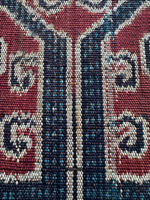 1970 Antique Iban Ceremonial Ikat - Blue Dots