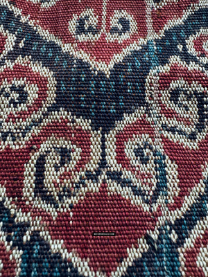 1970 Antique Iban cerimoniale ikat - punti blu