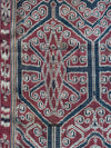 1970 Antique Iban cerimoniale ikat - punti blu