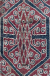 1970 Antique Iban cerimoniale ikat - punti blu