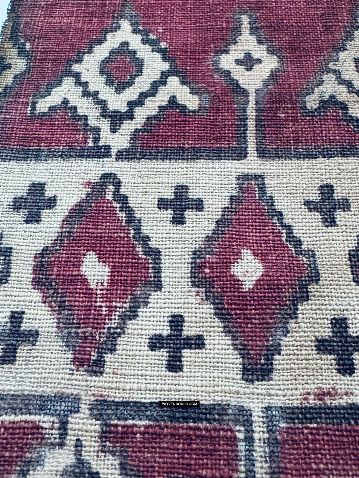 1975 Antique Indian Trade Textile Toraja Fragment of Patola Border