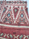 1976 Antique indien Textile Textile Toraja Fragment Patola Print