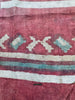 1976 Antique Indian Trade Textil Toraja Fragment Patola Impresión