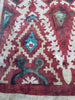 1976 Antique Indian Trade Textil Toraja Fragment Patola Impresión