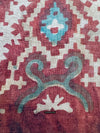 1976 Antique indien Textile Textile Toraja Fragment Patola Print