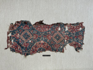 1980 großes antikes indisches Handelstuch gedruckter Textile Toraja -Fragment