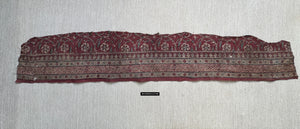 1981 Fragment de Toraja textile imprimé en tissu indien antique