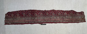 1981 Fragment de Toraja textile imprimé en tissu indien antique