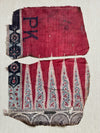 Paire de 1982 - Fragment de Toraja textile Kalamkari Antique Indian Tissu Kalamkari