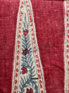 Pareja de 1982 - tela de comercio indio antiguo Kalamkari Textile Toraja Fragment