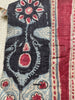 Paire de 1982 - Fragment de Toraja textile Kalamkari Antique Indian Tissu Kalamkari