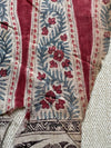 Paire de 1982 - Fragment de Toraja textile Kalamkari Antique Indian Tissu Kalamkari