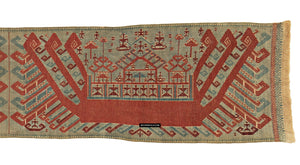 1983 Rare Museum Quality Palepai Palepai Sumatra Textile avec conception de double navire