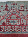 1983 Museo raro Calidad antigua Palepai Sumatran Textil con diseño de doble barco