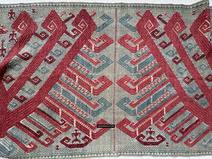 1983 Rare Museum Quality Palepai Palepai Sumatra Textile avec conception de double navire