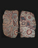 2027 Pair - Antique Hand painted Indian Trade Textile Fragment