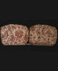 2032 Pair - Antique Indian Trade Textile Print Toraja Fragment - Earth shades