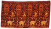 2037 Old Cambodian Silk Ikat Pidan Temple Hanging