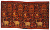 2037 Old Cambodian Silk Ikat Pidan Temple Hanging